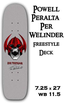 Powell Peralta Freestyle Deck - Per Welinder OG Reissue Collector Pro  - 7.25 x 27