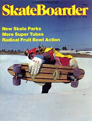 Greg Weaver on Bennett - Cover shot Skateboarder Mag
