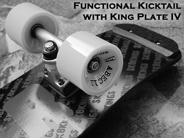 Blaster Carbon Fiber Longboard functional kicktail with skid plate option at Sk8Kings.com