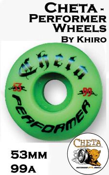 CHETA WHEELS BY KHIRO - Performer Wheels 53mm / 99a - (set of 4 wheels)
