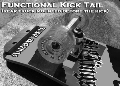Maximus functional kicktail with skid plate option at Sk8Kings.com