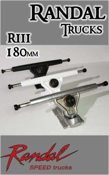 RANDAL TRUCKS - RIII (R3) 180MM - silver, black or white (one truck)