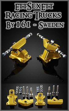 161 RACING TRUCKS (EttSexEtt) SWEDEN - SET OF TWO TRUCKS - (Pre-Order)