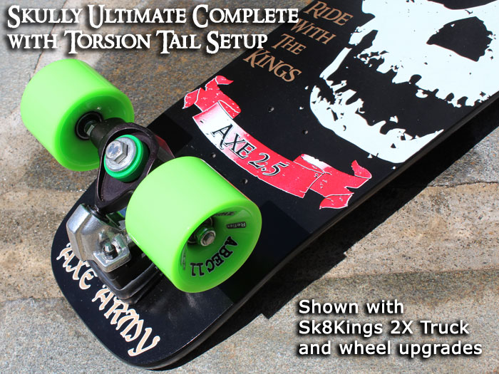 Skully Axe 2.5 Ultimate Complete rear truck mount option at Sk8Kings.com