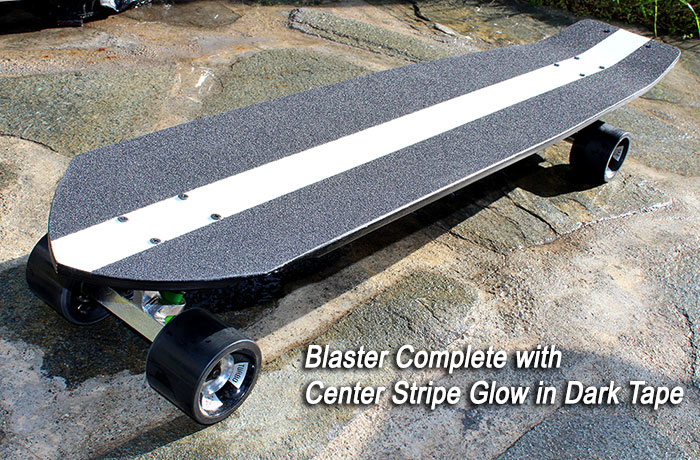 Custom Glow-In-The-Dark Center Stripe grip tape option @ Sk8Kings.com