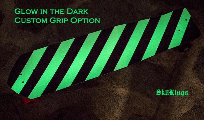 Custom Glow-In-The-Dark Stripe grip tape option @ Sk8Kings.com