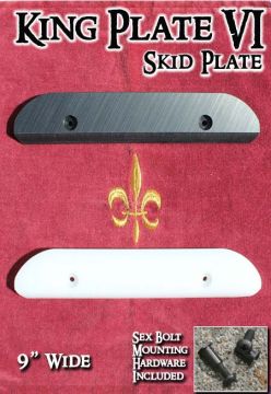 Sk8Kings Skid Plate - Nose/Tail Deck Protector 9" Plate VI (one plate +hardware)
