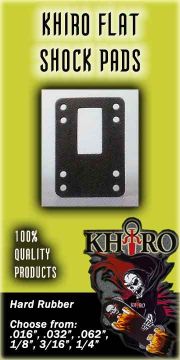 KHIRO FLAT SHOCK RISER PAD - Regular and Drop-Through -  (one pad)