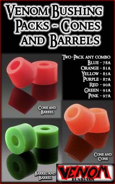 VENOM HPF FORMULA BUSHINGS - 7 DURO / MIX & MATCH TWO-PACK (for one truck)