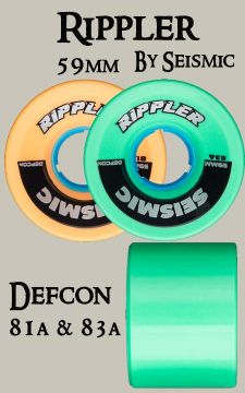 SEISMIC RIPPLER WHEELS - 59mm - Defcon (SET OF 4)