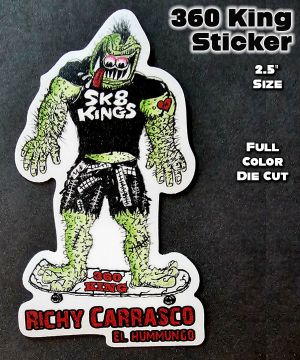 SK8KINGS 2025 COLLECTOR STICKERS - 360 King El Hummungo Richy Carrasco Freestyle