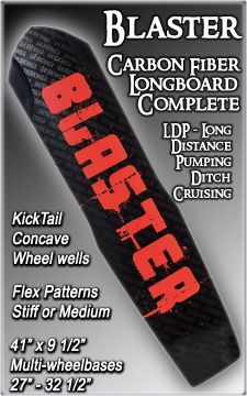 SK8Kings LDP/Longboard Deck - Blaster - Axe Ultimate Carbon Fiber Series
