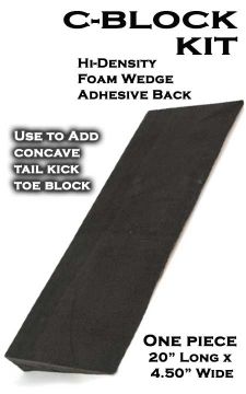 C-Block Kit - High Density Foam Adhesive Wedge