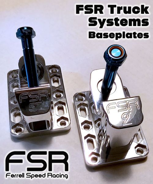 FSR - Ferrell Speed Racing - Truck Baseplates 57d and 9d - single or pair