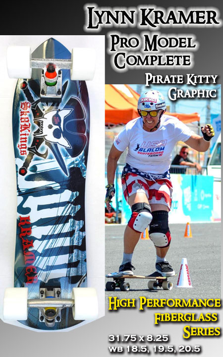 Lynn Kramer 16x World Champion Slalom Skateboard Complete