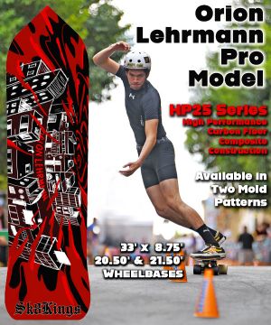 Sk8Kings Slalom Deck - Orion Lehrmann Pro Model - Axe Carbon HP25 Racing Series