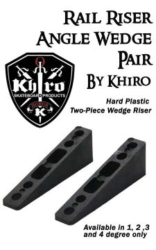 KHIRO ANGLED WEDGE RAIL RISER PAIR (2 pieces - for one truck)