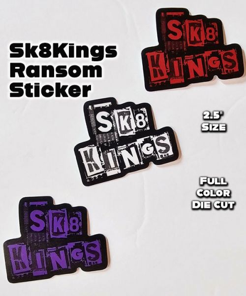 SK8KINGS 2025 COLLECTOR STICKERS - Ransom Logo