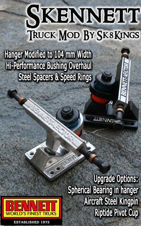 www.sk8kings.com: Sk8Kings Skennett - Modified Bennett Truck