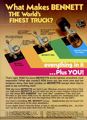 Bennett Worlds Finest ad 1970's