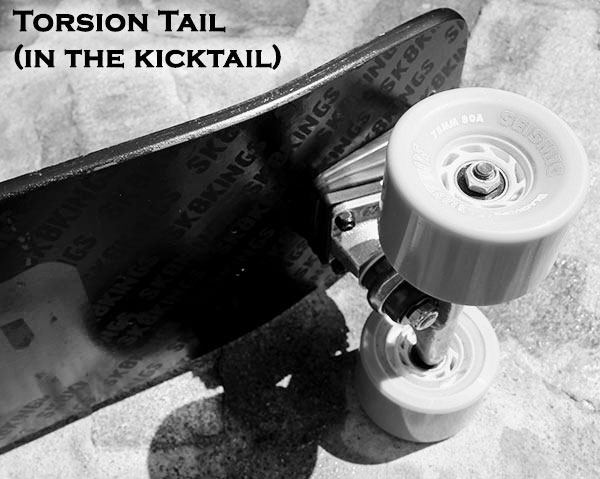 Blaster Carbon Fiber Longboard torsion tail option at Sk8Kings.com