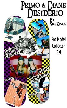 SK8Kings Collector Deck Set - Primo & Diane Desiderio Pro Freestyle Decks (two decks)