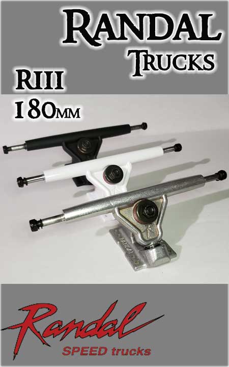 www.sk8kings.com: RANDAL TRUCKS - RIII (R3) 180MM - silver
