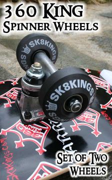 SK8Kings - Richy Carrasco 360 King Spinners Urethane 360 Wheels (Two Wheels/With Bearings)