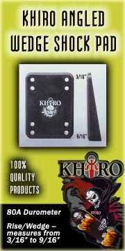 KHIRO ANGLED WEDGE (7 DEGREE) SHOCK PAD - 80a Drop-Through Mount (one pad)