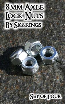8MM AXLE LOCK NUTS (set of four)