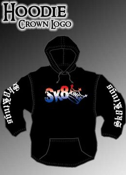 Sk8Kings Hoodie - Pullover Long Sleeve Fleece - Crown Logo