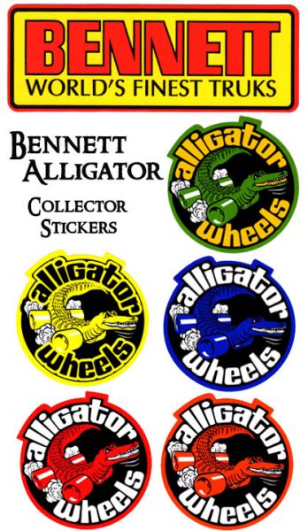 BENNETT / ALLIGATOR - COLLECTOR STICKERS