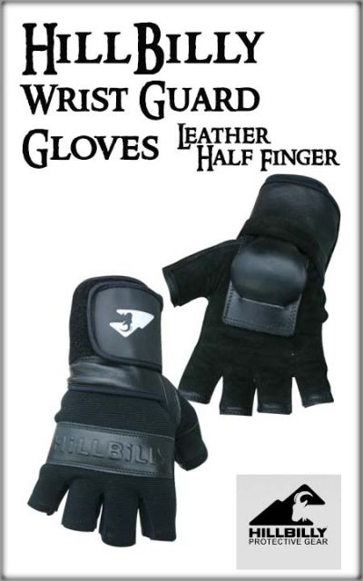 Hillbilly Wrist Guard Gloves Half Finger