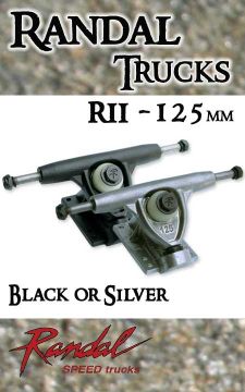 RANDAL TRUCKS - 125mm RII - Silver or Black (one truck)