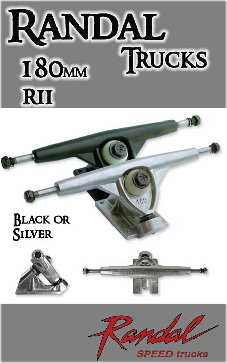 Randal Truck R-II 180mm トラック Abec11ウィール Randal R-II 180mm 50° Longboard Trucks (Set of 2) – Original