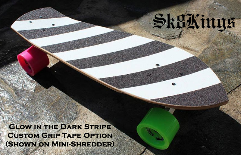 Custom Glow-In-The-Dark Stripe grip tape option @ Sk8Kings.com